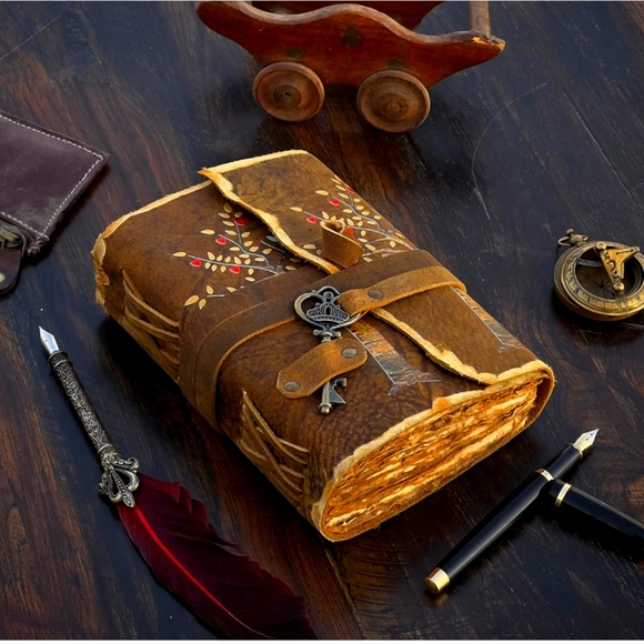 New Leather Antique Style Journal - Picture 4 of 9